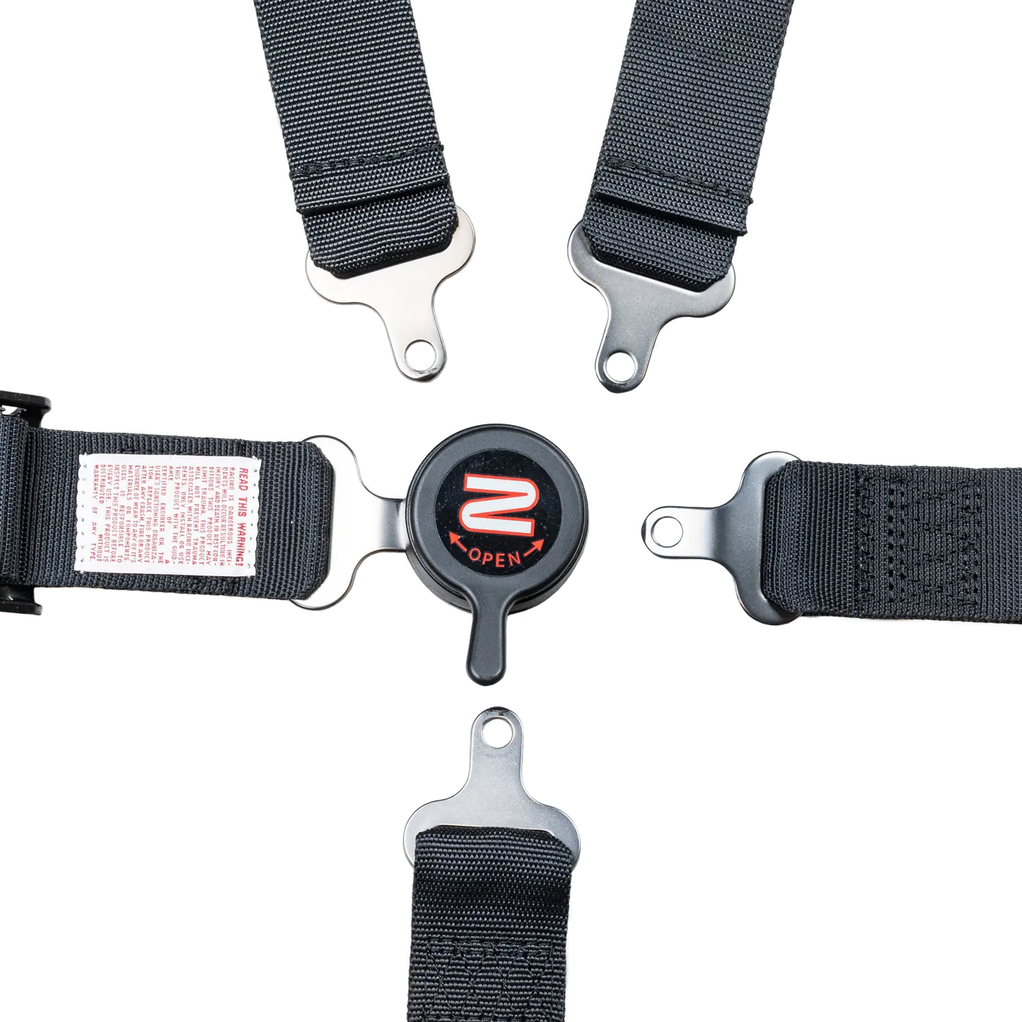 Zamp Race Seat Harness Youth Black 2\q 5 Point Camlock SFI 16.2