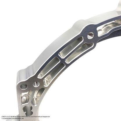 DomiWorks Engineering - CHEVY LS/LT/SB/BB TO DODGE 8HP70 / 8HP90 SCAT PACK HELLCAT ADAPTER KIT