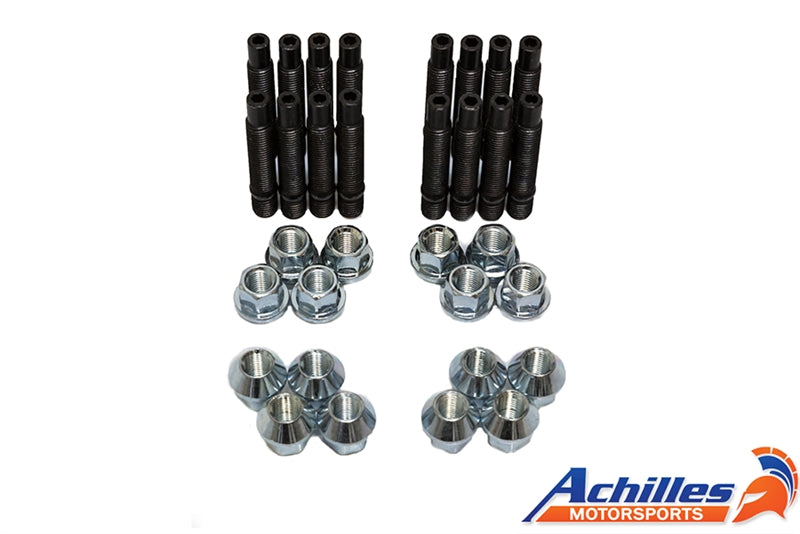 ACHILLES MOTORSPORTS - BMW RACE STUD CONVERSION KIT WITH LUG NUTS - 4 LUG M12X1.5