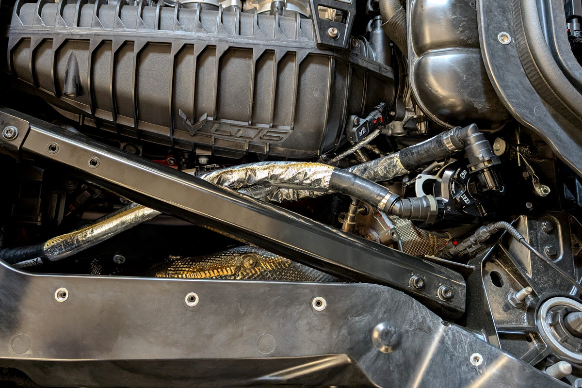 Improved Racing - CCS oil catch can kit, C8 Corvette Z06 Convertible