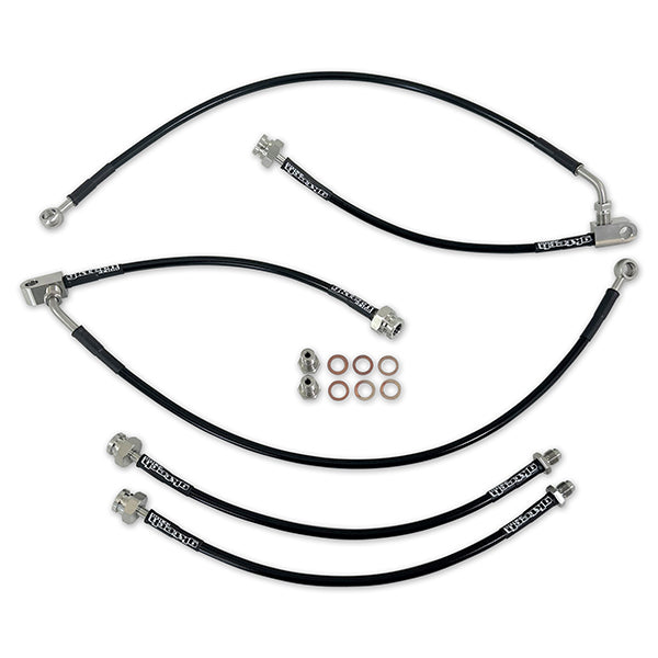GKTech - Z34 370Z BRAIDED BRAKE LINE SET (FRONT AND REAR)