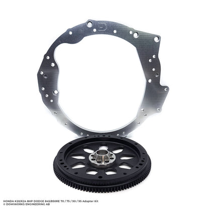 DomiWorks Engineering - HONDA K20/K24 TO DODGE 8HP 845/850RE 70/75/90/95 CHARGER/CHALLENGER/SCAT PACK HELLCAT TRACKHAWK RAM ADAPTER KIT