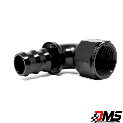 Dedicated Motorsports - 12an Pushlock Hose End 90 Degree
