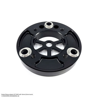 DomiWorks Engineering - 8HP / DCT OUTPUT FLANGE ADAPTER 105-110MM WITH 18MM OR 22MM INSERTS - 1350 YOKE