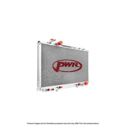 PWR - 42mm Performance Radiator (Toyota Aristo 93-97) W/ 16″ SPAL Fan Mounts