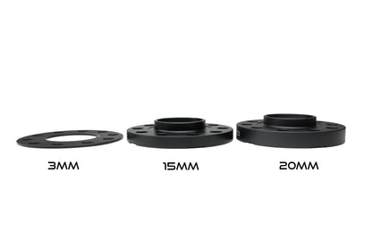 ISC Suspension BMW 5x120 Hub Centric (72.5 Hub Bore) Wheel Spacers 20mm Black (Pair)
