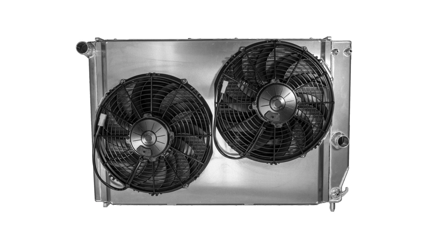 PWR - 42mm Performance Radiator Module (Chevrolet Corvette C5 Base/Z06 1997-04) W/ Dual 12″ SPAL Fans