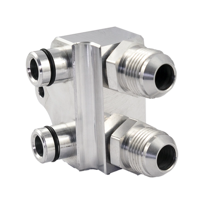 PMC Motorsport - Oil Cooler Adapter for ZF 8HP BMW N57 B58 Transmission + M18x1.5 - AN10 Adapters