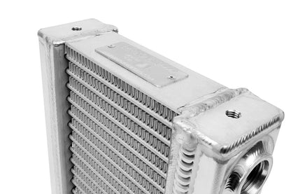 Improved Racing - High efficiency dual-pass oil cooler, 200 series, 15-row, 7.0" x 7.0" , -10AN female ORB ports