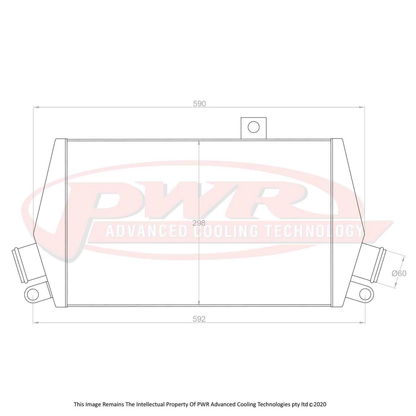 PWR - 68mm Performance Intercooler (Mitsubishi Evo 4-6 96-01)