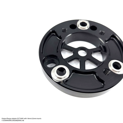 DomiWorks Engineering - 8HP / DCT OUTPUT FLANGE ADAPTER 105-110MM WITH 18MM OR 22MM INSERTS - 1350 YOKE