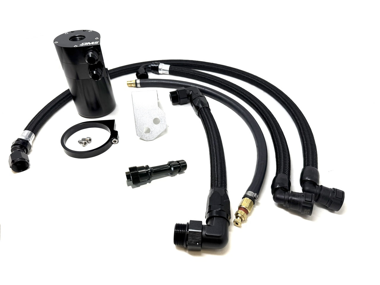 Dedicated Motorsports - DMS Dual -10an Billet Catch Can Kit - Recirculated