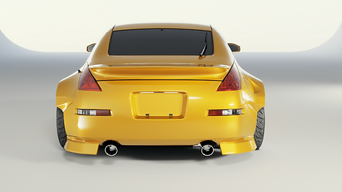 Big Duck Club - BDC 350Z (Z33) Rear Bumper Extensions