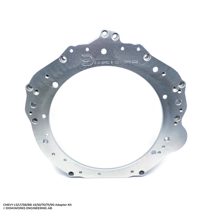 DomiWorks Engineering - CHEVY LS/LT/SB/BB TO 8HP 45/50/70/75/90 N57 B57 B58 N63 N73 N74 ADAPTER KIT