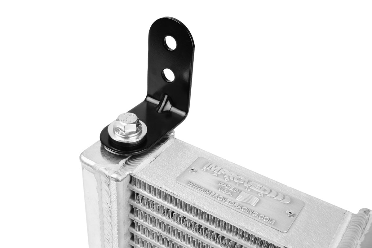 Improved Racing - Single-point rubber-isolated L mounting bracket for all MHX series oil coolers