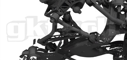 GKTech - V2 240SX/SKYLINE/Z32 BRAÇOS DE CONTROLE INFERIORES TRASEIROS AJUSTÁVEIS (TRASEIRO-LCAX)