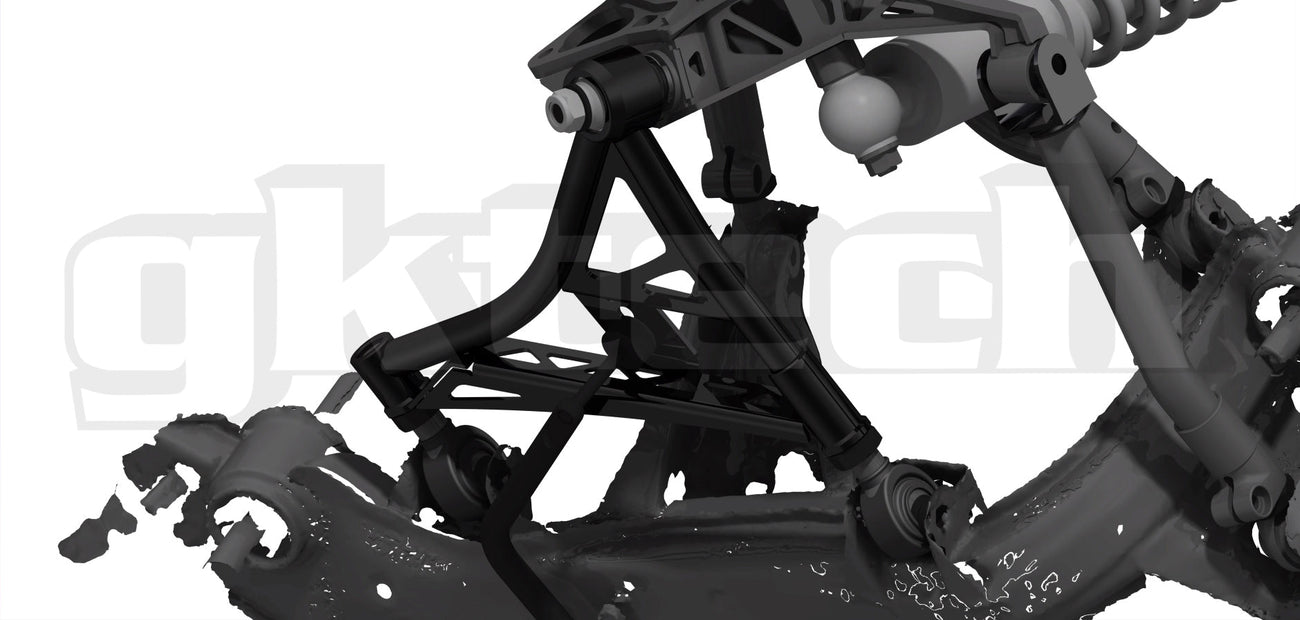 GKTech - V2 240SX/SKYLINE/Z32 BRAÇOS DE CONTROLE INFERIORES TRASEIROS AJUSTÁVEIS (TRASEIRO-LCAX)
