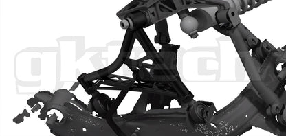 GKTech - V2 240SX/SKYLINE/Z32 BRAÇOS DE CONTROLE INFERIORES TRASEIROS AJUSTÁVEIS (TRASEIRO-LCAX)