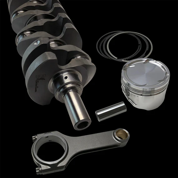 Brian Crower Nissan SR20DE(T) Stroker Kit 91mm Stroke Billet Crank H-Beam Rod (5.366) Custom Pistons