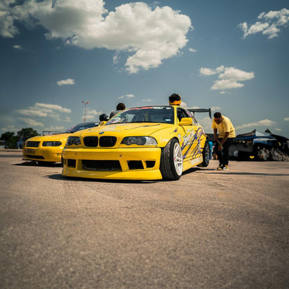 KBD - BMW E46 3 Series 2DR 4DR 1999-2005 ISB Style 1 Piece Polyurethane Front Bumper (37-6881)