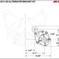 ICT Billet - LS3 Corvette Billet Low Mount Alternator Bracket Kit w/ Pulley