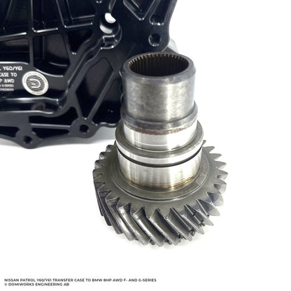 DomiWorks Engineering - NISSAN PATROL Y60/Y61 TRANSFER CASE ADAPTER KIT - DODGE 8HP95 TRACKHAWK