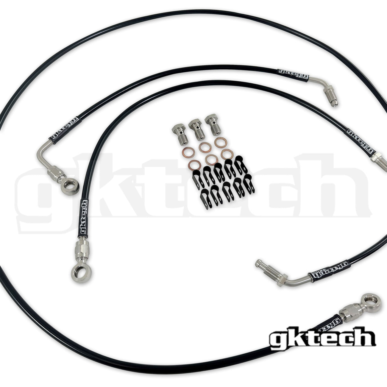 GKTech - R33/R34 ENGINE BAY BRAKE LINE DELETE KIT