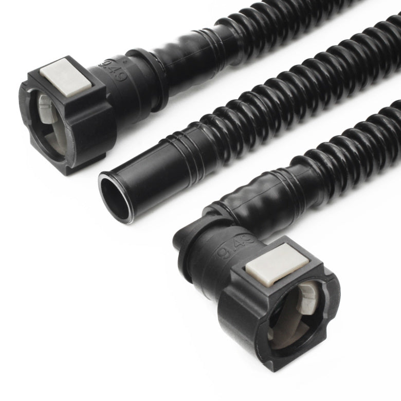 Nuke Performance - Pre-assembled in tank 350mm fuel hose SAE 9.49 Straight to ID10