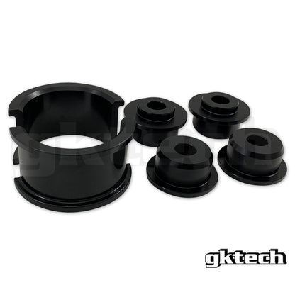 GKTech - Z33 350Z/ G35 BUCHAS DE CREMALHEIRA DE DIREÇÃO DE ALUMÍNIO SÓLIDO (Z33X-SRCK)