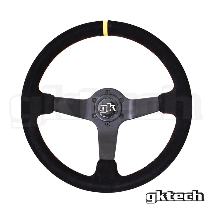 GKTech - STEERING WHEEL 350MM DEEP DISHED SUEDE