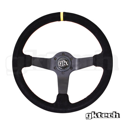 GKTech - STEERING WHEEL 350MM DEEP DISHED SUEDE