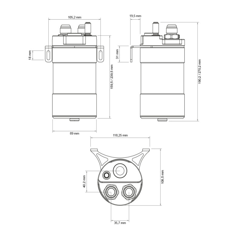 Nuke Performance - Competition Catch Can 0,5 litro / 1,0 litro
