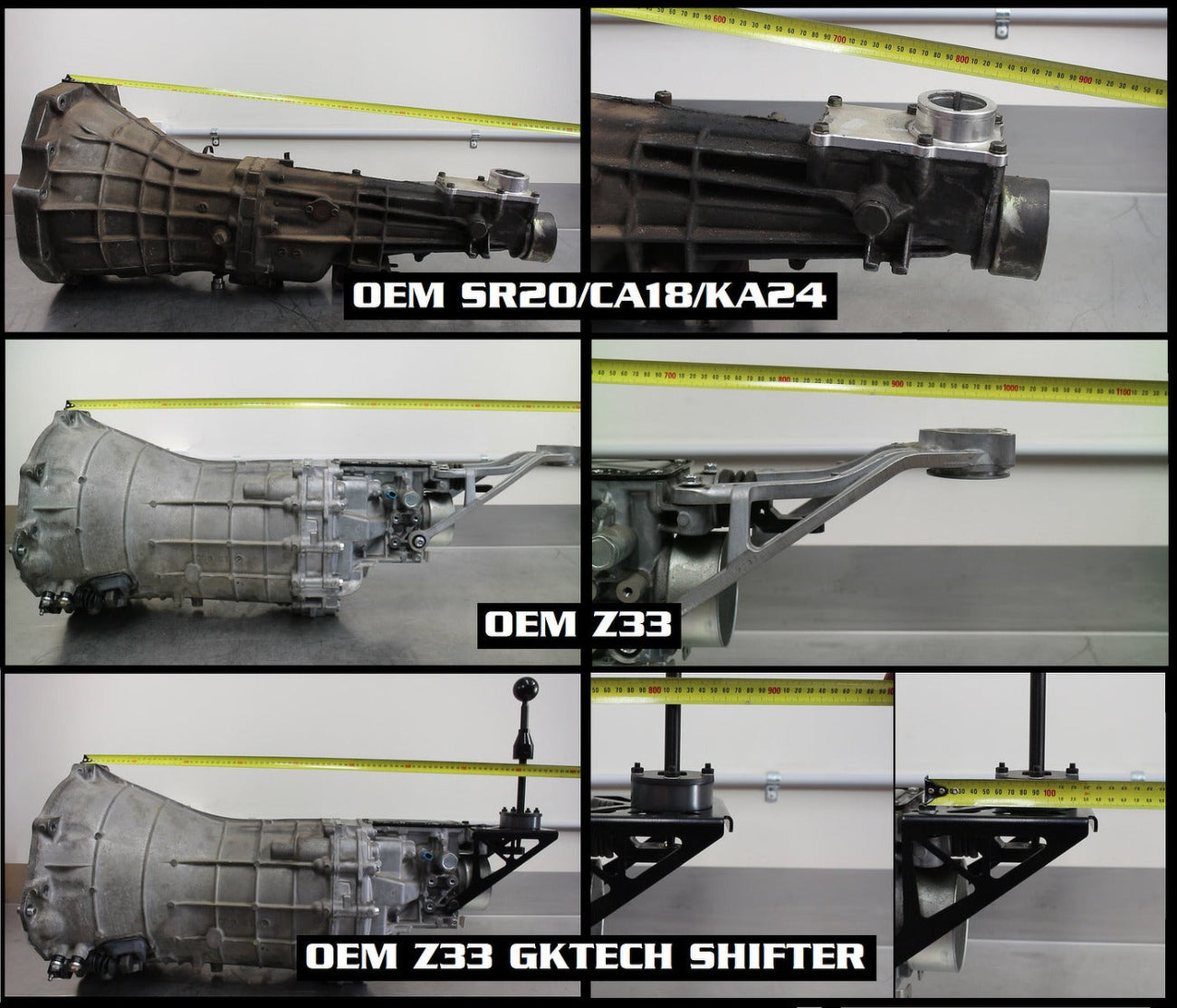 GKTech - V2 Z33/Z34 TRANSMISSION SHIFTER RELOCATION SETUP
