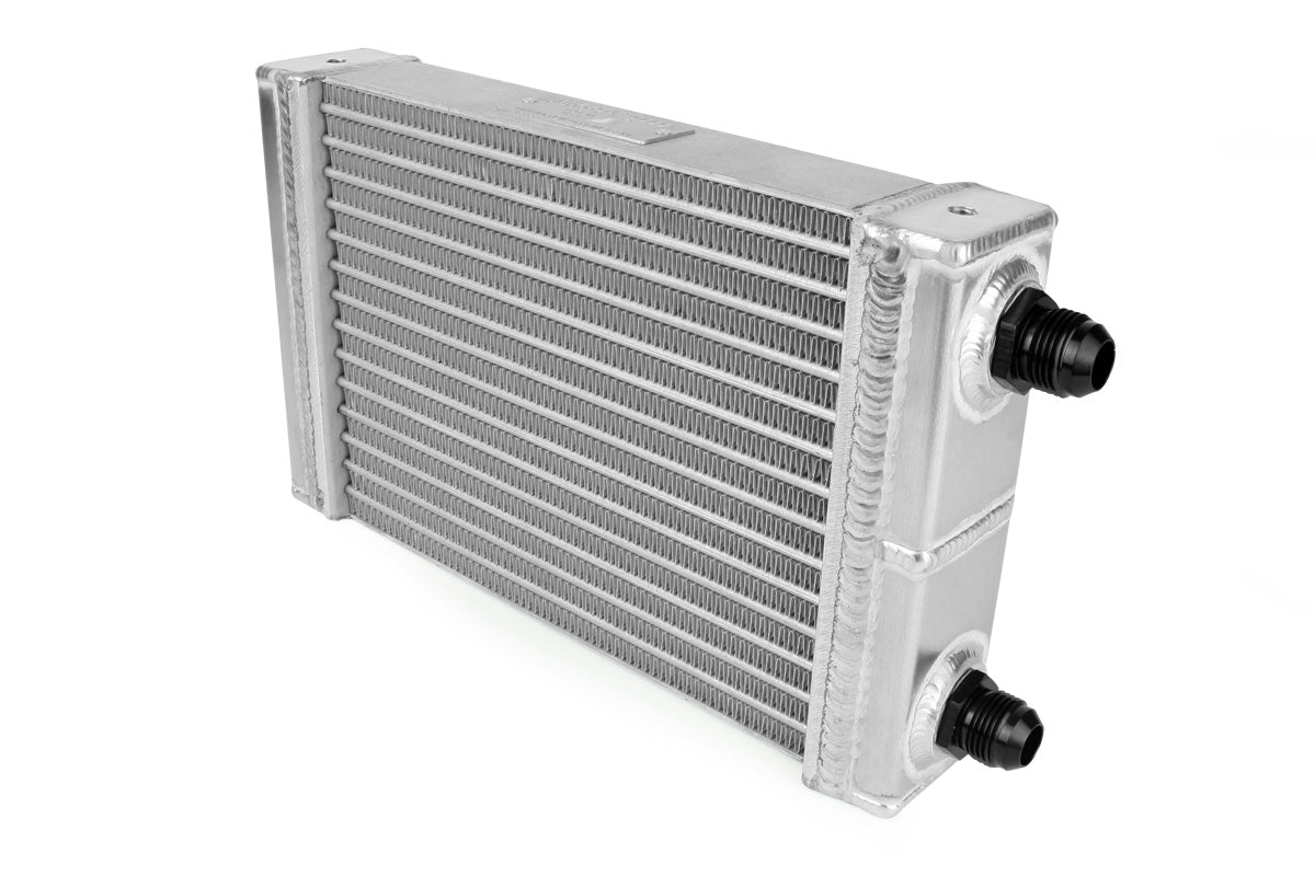 Improved Racing - High efficiency dual-pass oil cooler, 500 series, 15-row, 11.5" x 7.0", -10AN female ORB ports