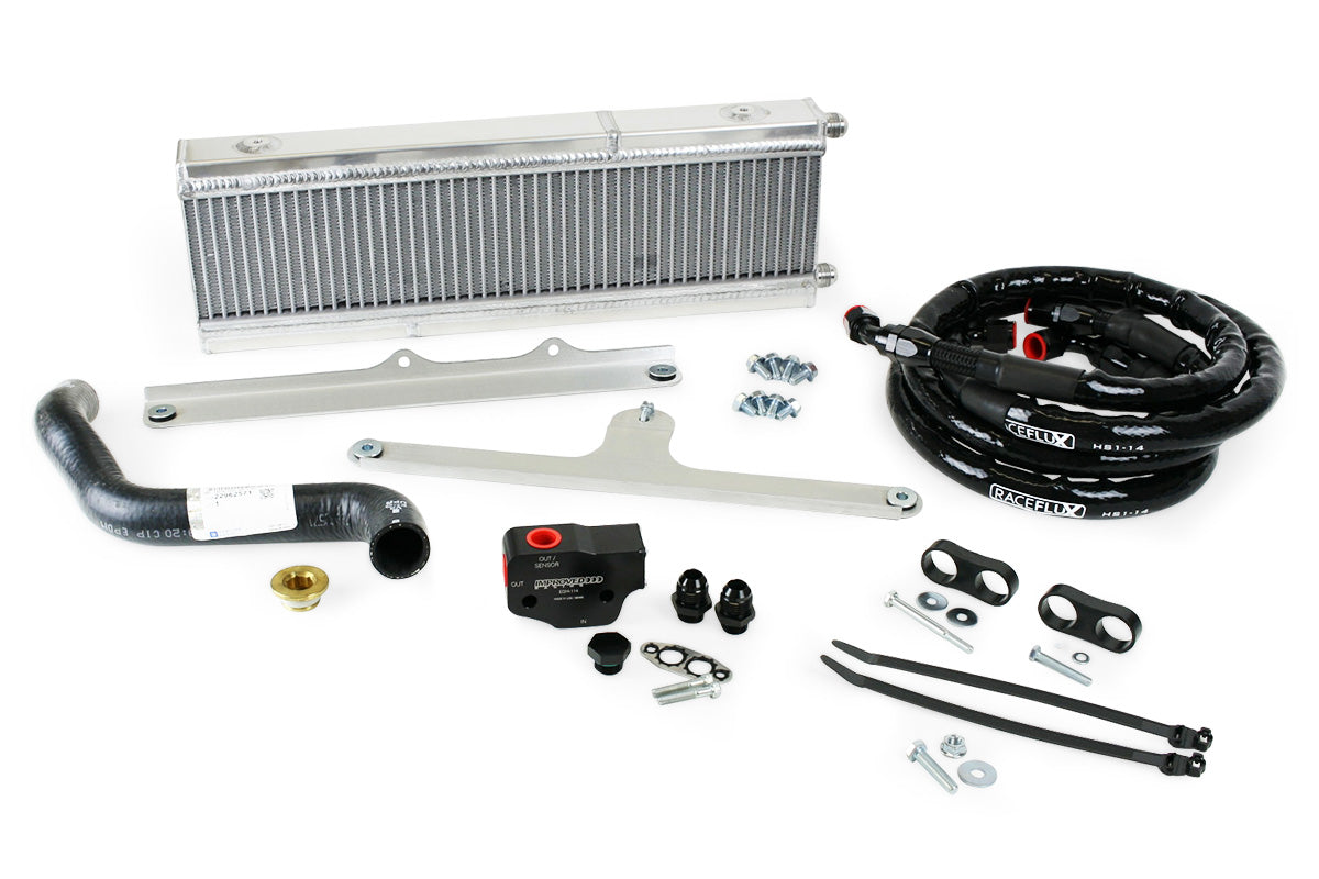 Improved Racing -  Oil cooler kit, 2010-2011 5th Gen Camaro (V8), 200F thermostat