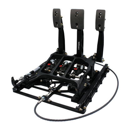 TILTON - 850-Series 3-pedal Underfoot Pedal Assembly with Slider System