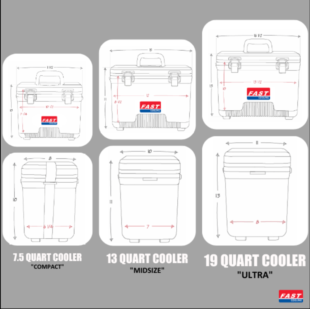 Fast Cooling - 13QT (MIDSIZE) WATER COOLER