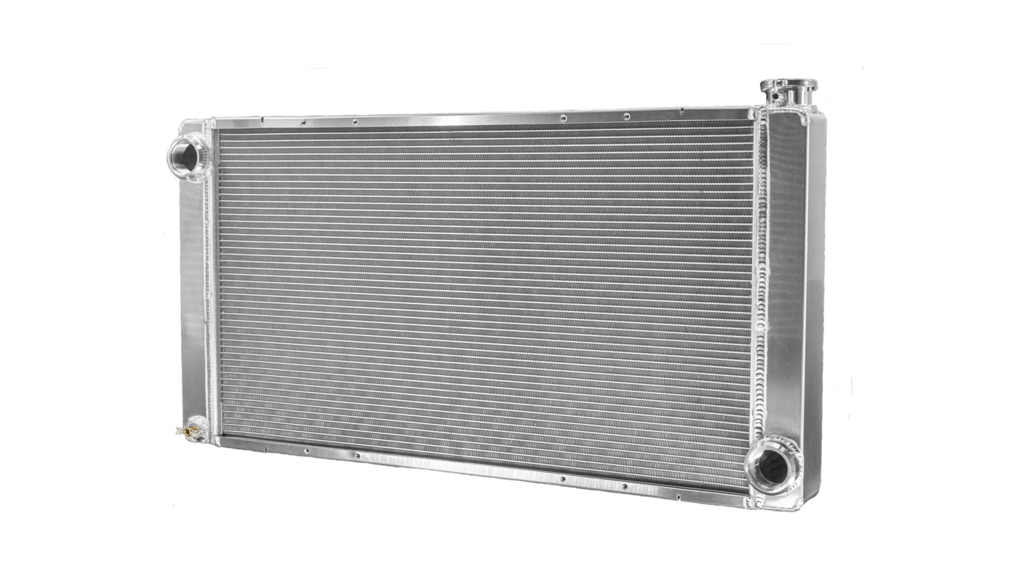 PWR - 55mm Universal Performance Radiator (PWR Open 33″ x 17″) -20 AN Port Inlet & Low Outlet