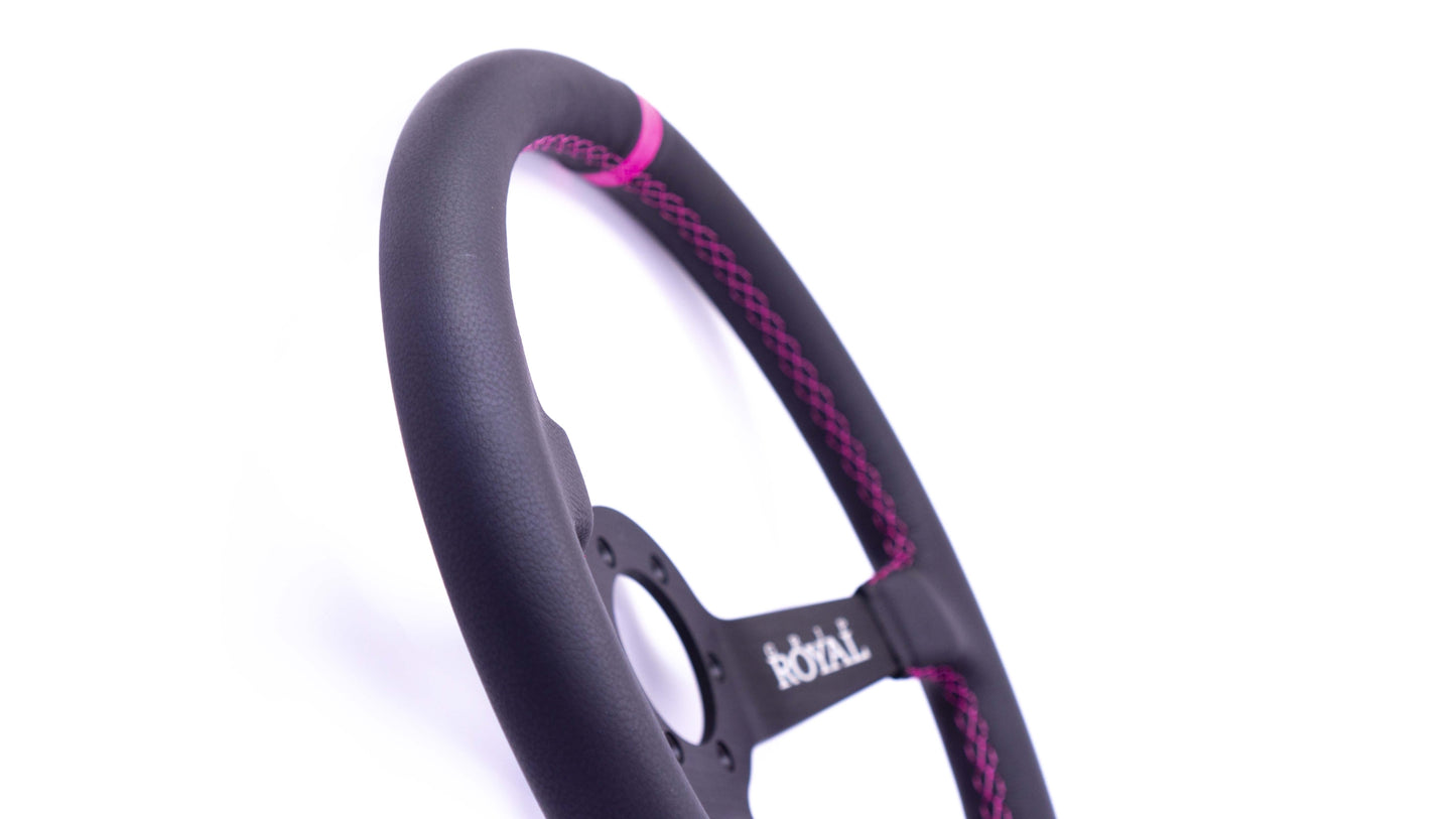 Grip Royal - Brute – 350mm – Leather – Pink TDC – Pink Stitch