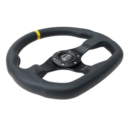 NRG - FLAT BOTTOM STEERING WHEEL LEATHER