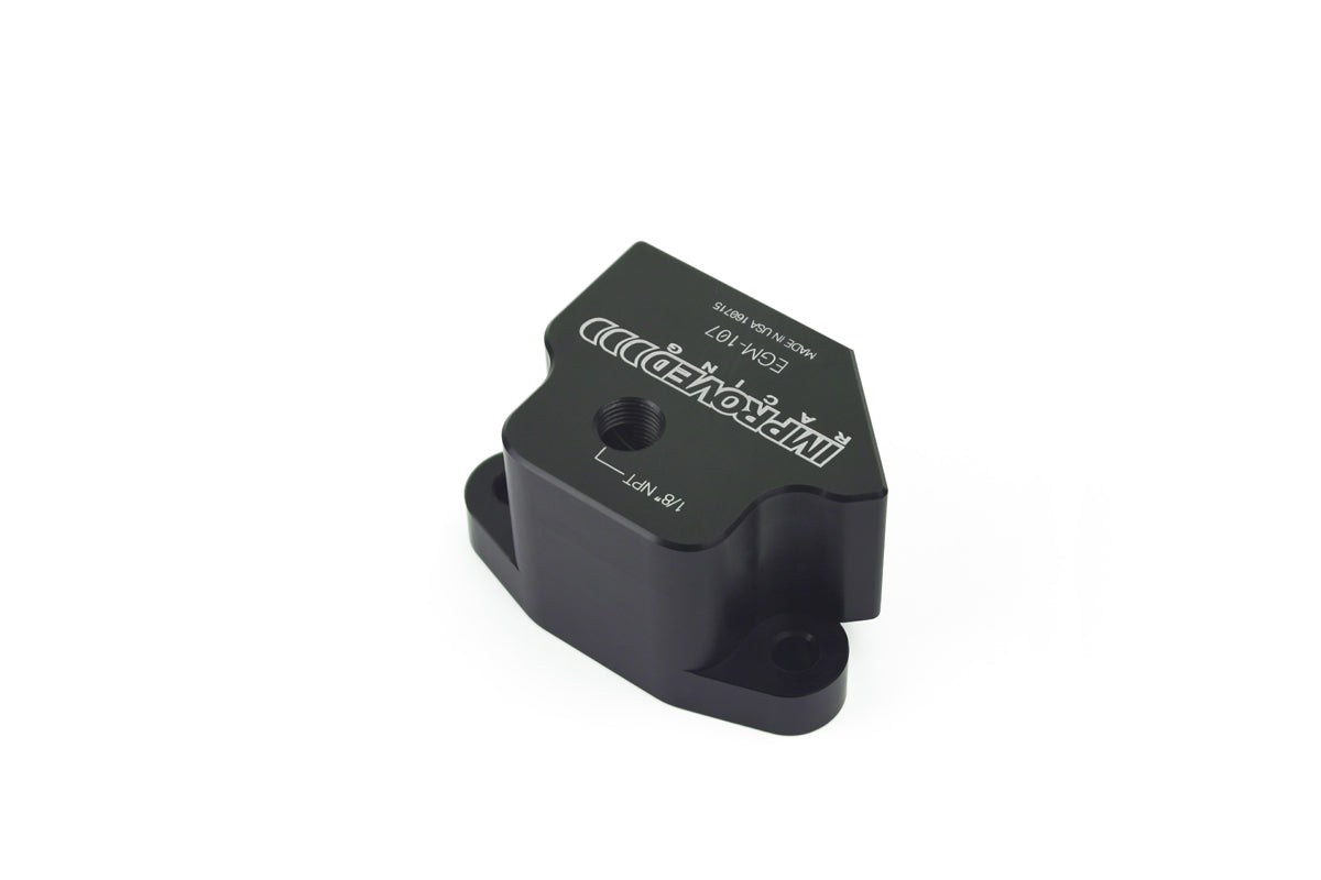 Improved Racing - Oil cooler adapter, GM LS series engine, front sump or rear sump, bottom exit ports