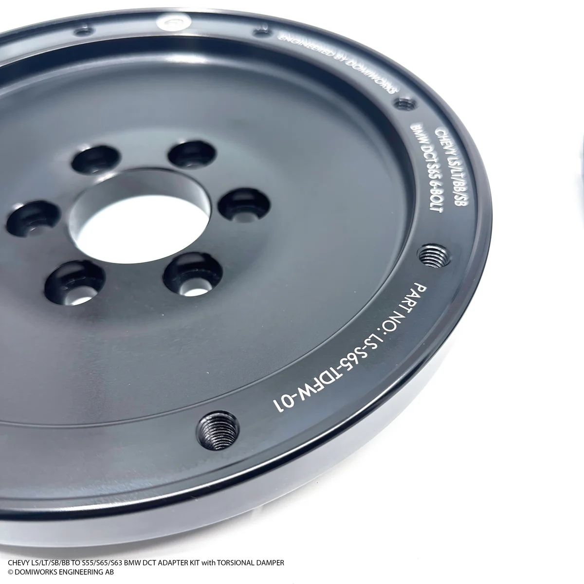 DomiWorks Engineering - CHEVY LS/LT/SB/BB TO S55/S65/S63 DCT ADAPTER KIT WITH TORSIONAL DAMPER