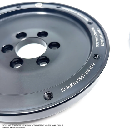 DomiWorks Engineering - CHEVY LS/LT/SB/BB TO S55/S65/S63 DCT ADAPTER KIT WITH TORSIONAL DAMPER