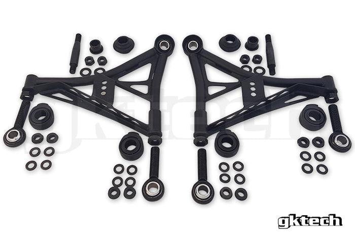 GKTech - V2 240SX/SKYLINE/Z32 BRAÇOS DE CONTROLE INFERIORES TRASEIROS AJUSTÁVEIS (TRASEIRO-LCAX)