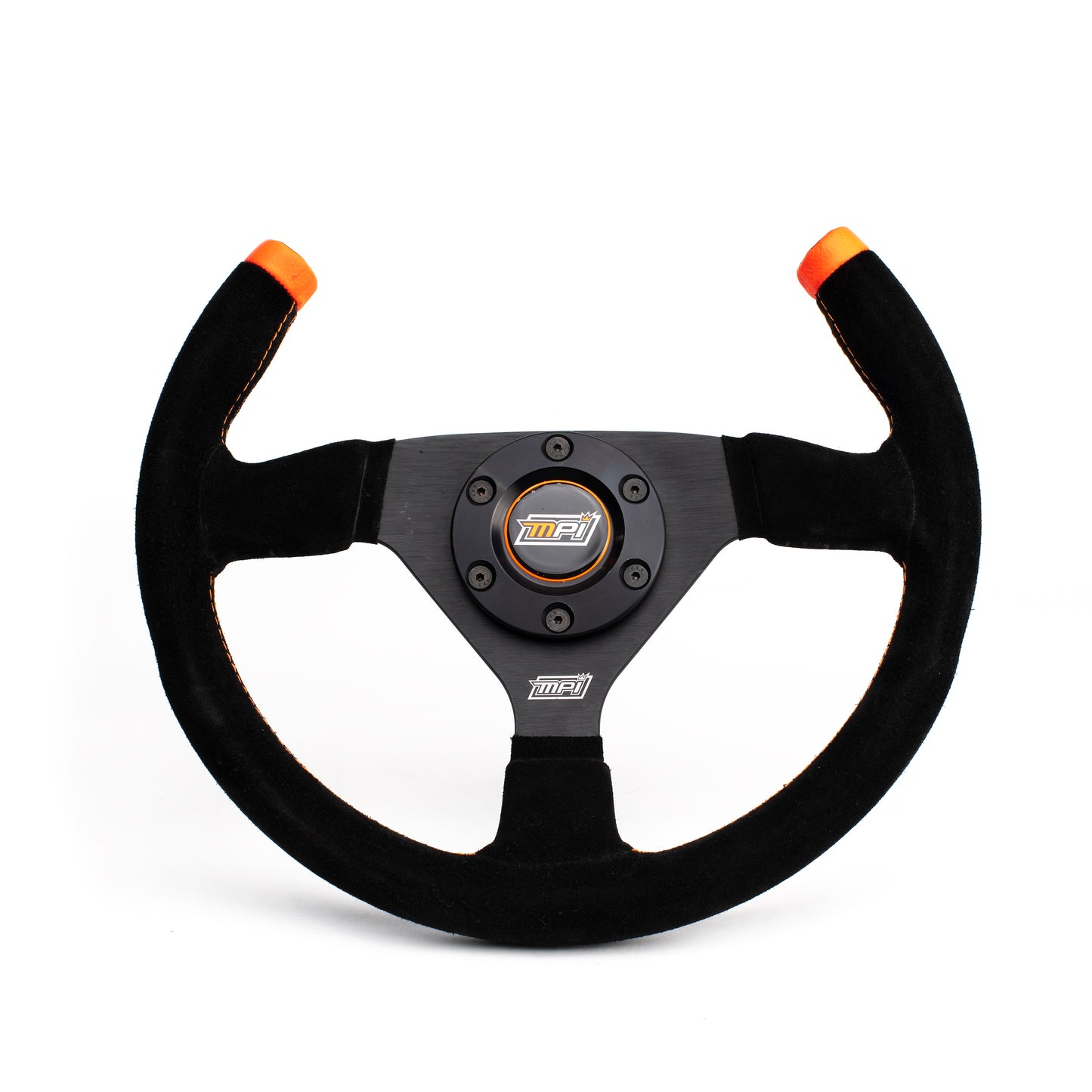 Max Papis Innovations - F-13-Cut Open-Top Flat Suede Steering Wheel