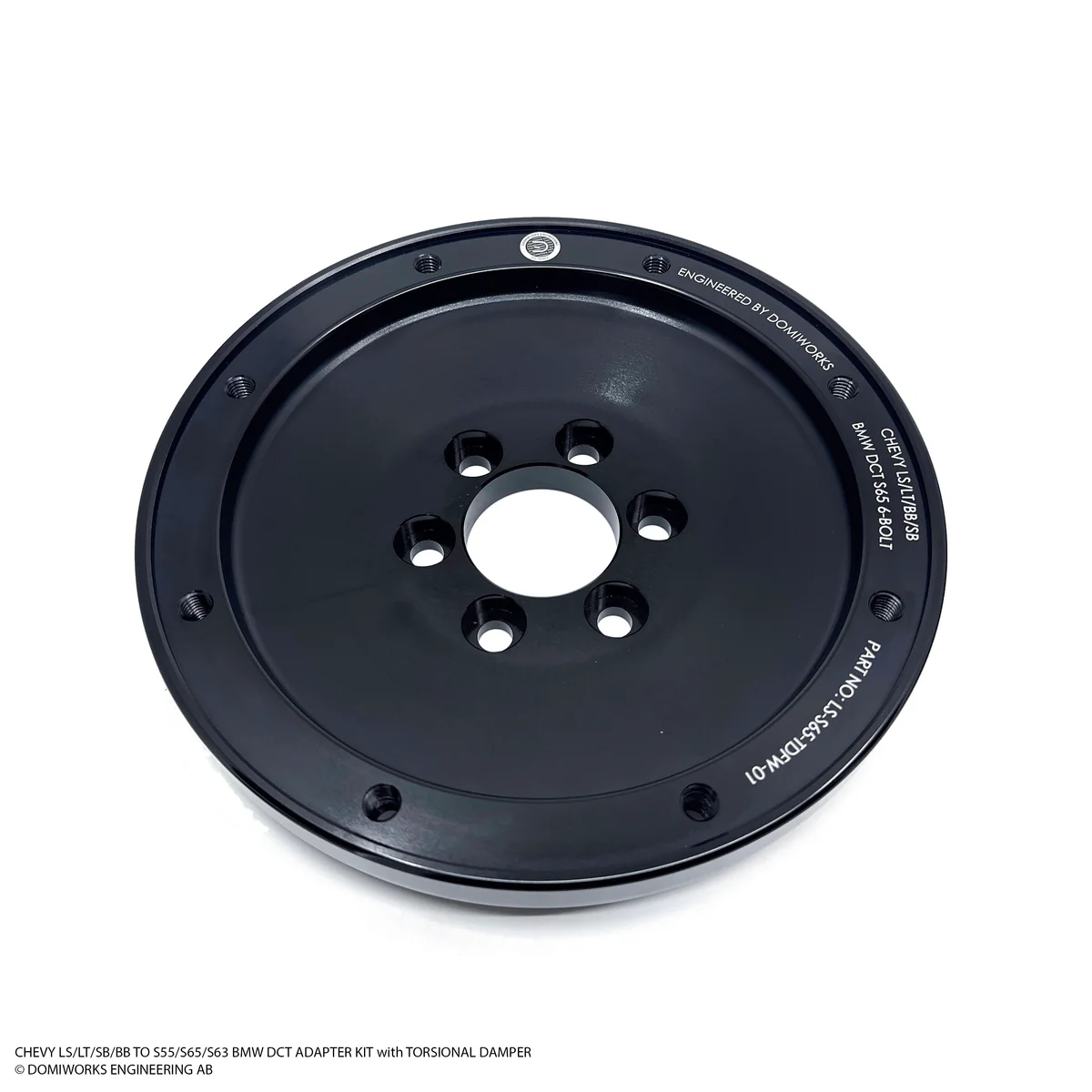 DomiWorks Engineering - CHEVY LS/LT/SB/BB TO S55/S65/S63 DCT ADAPTER KIT WITH TORSIONAL DAMPER