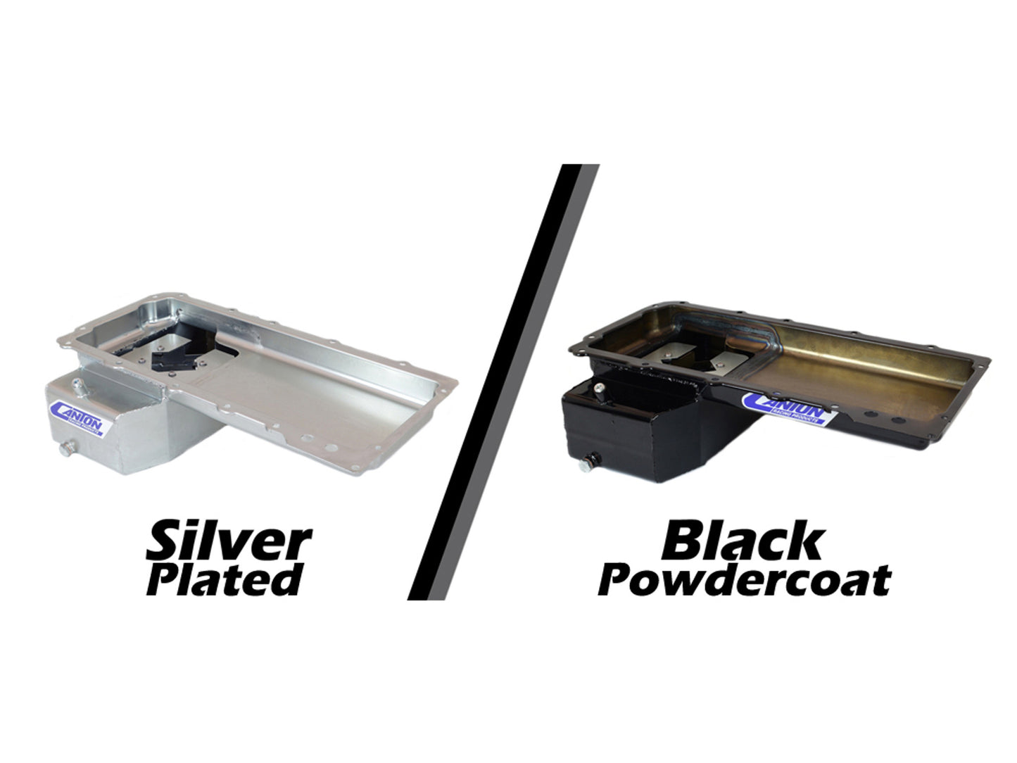 Canton - LS1/LS6 5-5/8" FT SUMP ROAD RACE / DRIFT PAN - BLACK PWD