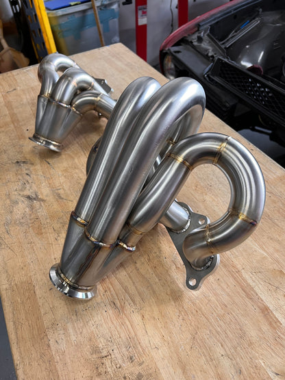 AK 3SGE BEAMS TO E30 RAM HORN STYLE HEADERS
