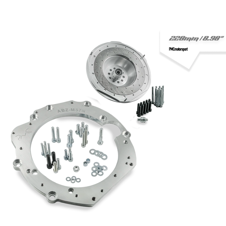 PMC Motorsport - Adapter Kit Audi ABZ - manual 6-speed BMW M57n GS6-53DZ HGD JGA - 228mm / 8.98" (Twin Disc)