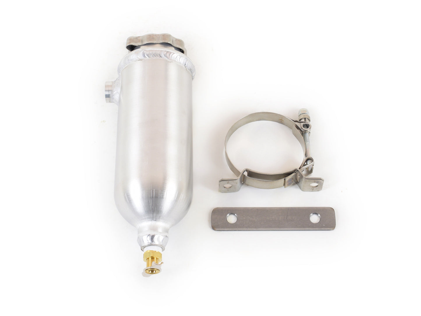 Canton -Aluminum Catch Fill Tank 24 Oz 3/8" Ports & Petcock With Vented Cap